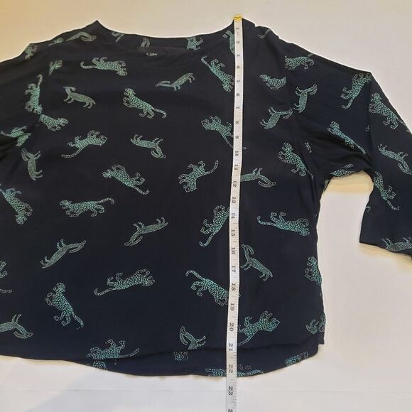 Reformation Cheetah and Antelope Folk Art Print Top - Picture 13 of 15